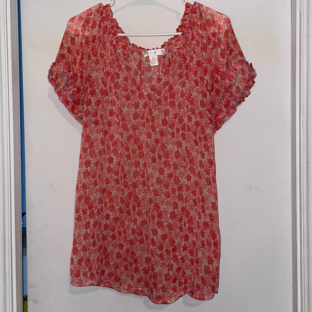 Motherhood Maternity Sheer Blouse